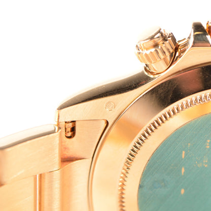 Rolex 18K Yellow Gold 40mm Oyster Perpetual Cosmograph Daytona Watch Champagne Black 116528 11 of 11