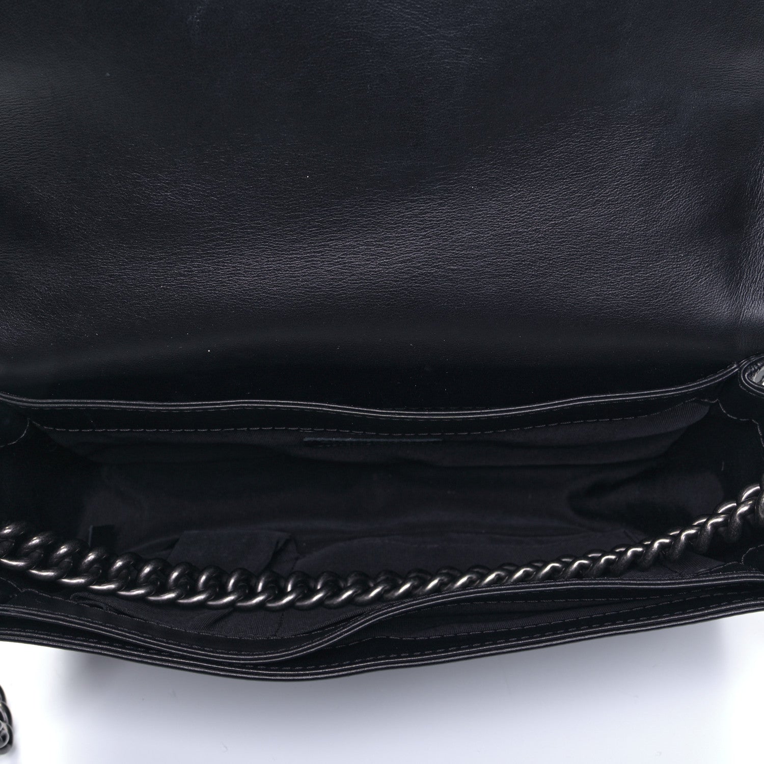 Chanel Calfskin Enchained New Medium Boy Flap Black 4 of 5