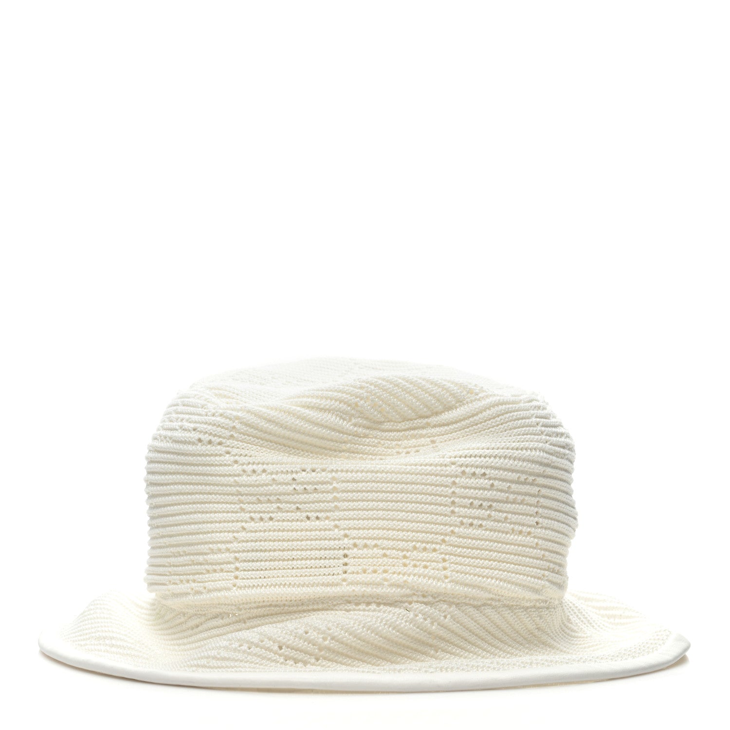 Gucci Cotton Crochet GG Monogram Bucket Hat M White 4 of 7