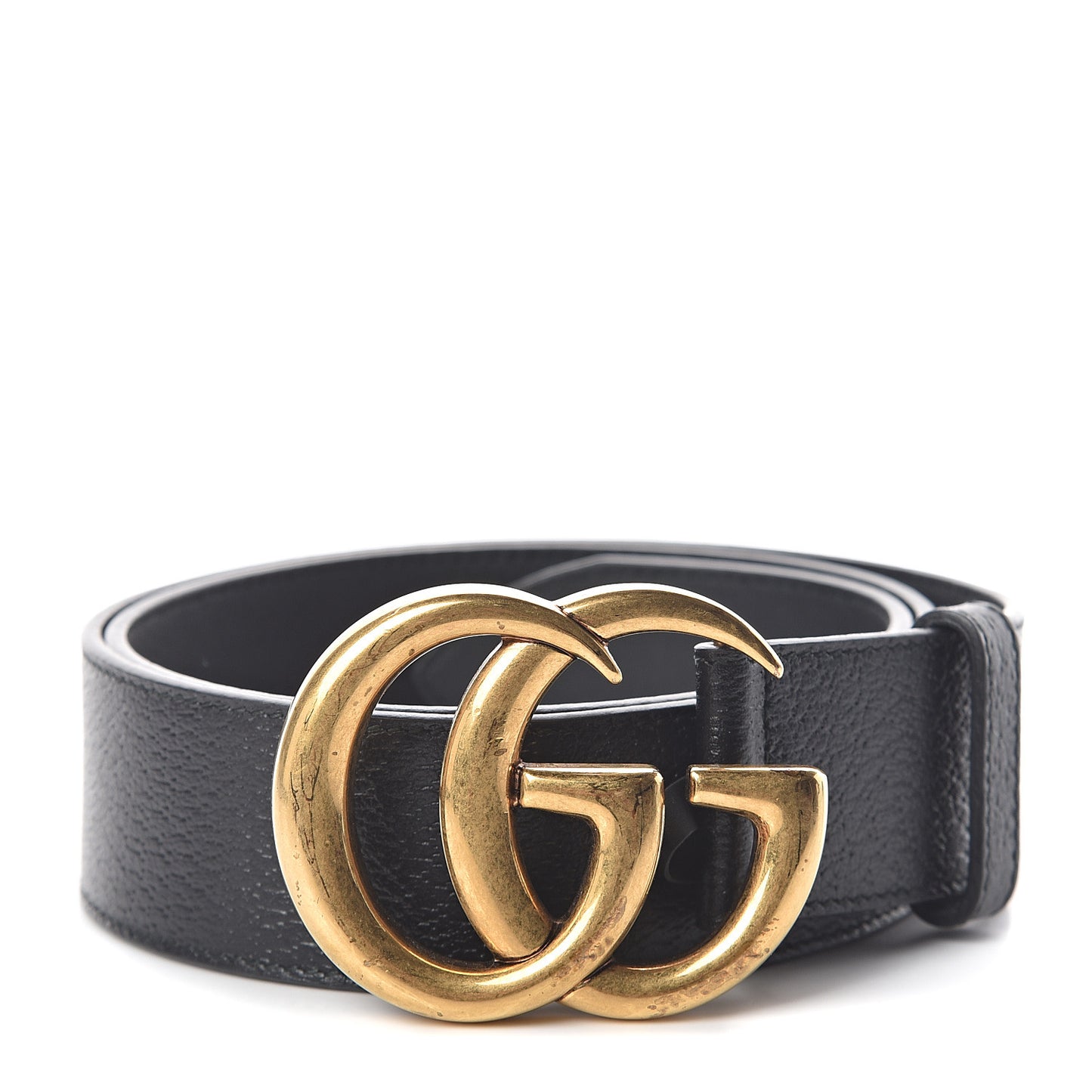 Textured Calfskin Double G 40mm Belt 85 34 Black