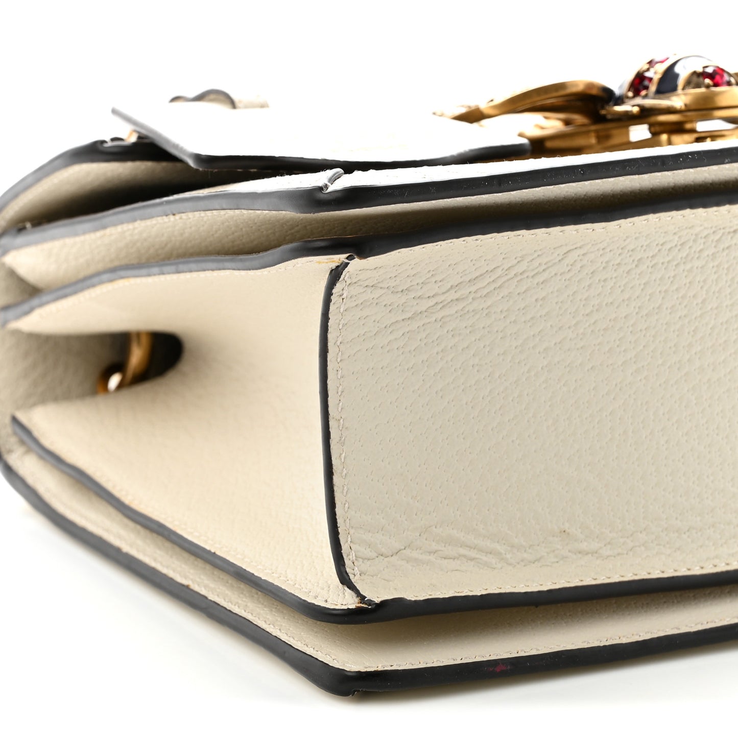 GG Supreme Monogram Small Queen Margaret Top Handle Bag White