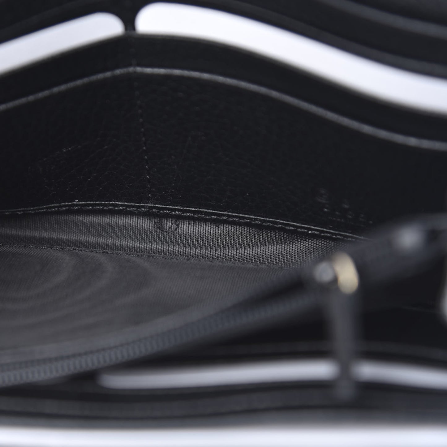 Dollar Calfskin Interlocking G Continental Wallet Black