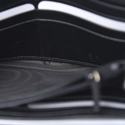 Gucci Dollar Calfskin Interlocking G Continental Wallet Black 8 of 8