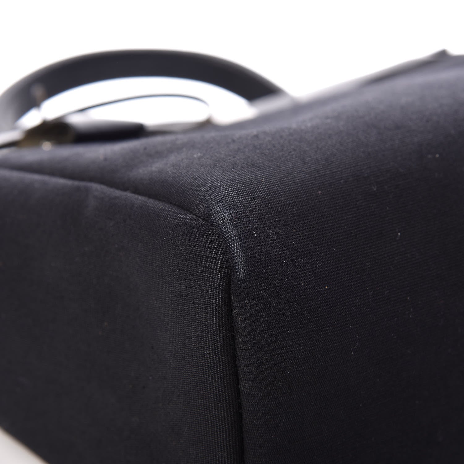 Hermes Toile Vache Calfskin Herbag 30 PM Black Natural 13 of 29