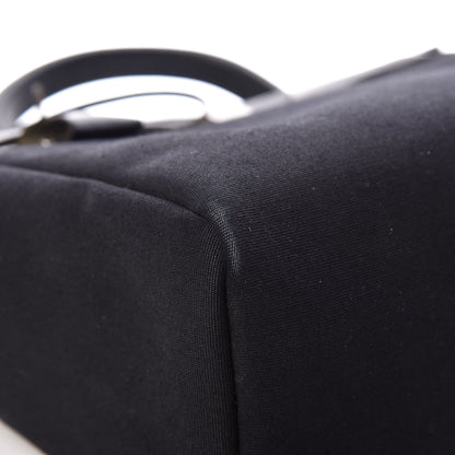 Hermes Toile Vache Calfskin Herbag 30 PM Black Natural 13 of 29