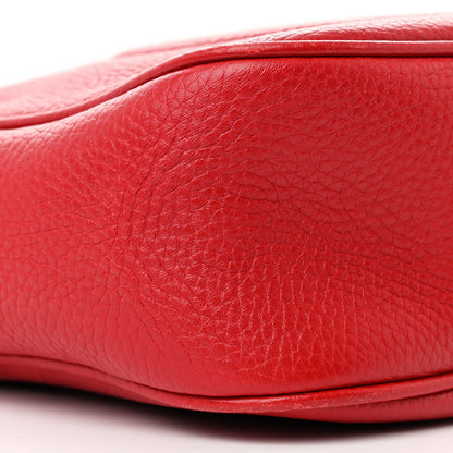 Gucci Pebbled Calfskin Small Soho Disco Bag Vibrant Red 9 of 12