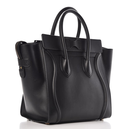 Celine Smooth Calfskin Mini Luggage Black 3 of 17
