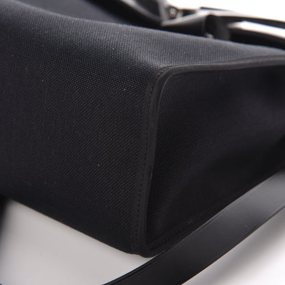 Hermes Military Toile Vache Hunter Herbag Zip PM 31 Black 7 of 10