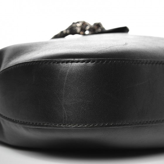Calfskin Web Small Dionysus Hobo Black