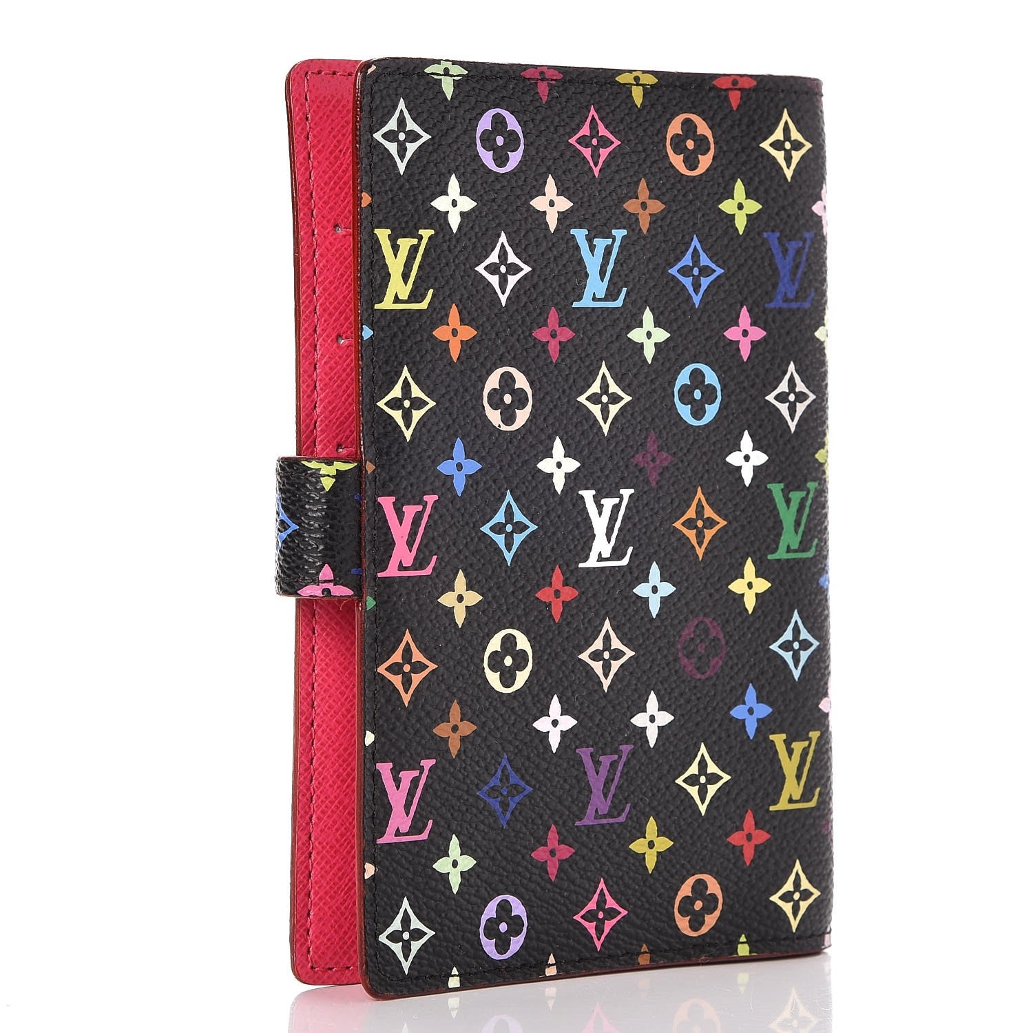 Louis Vuitton Monogram Multicolor Small Ring Agenda Cover Black Grenade 3 of 7