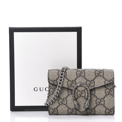 Gucci GG Supreme Monogram Dionysus Coin Purse Taupe 8 of 8