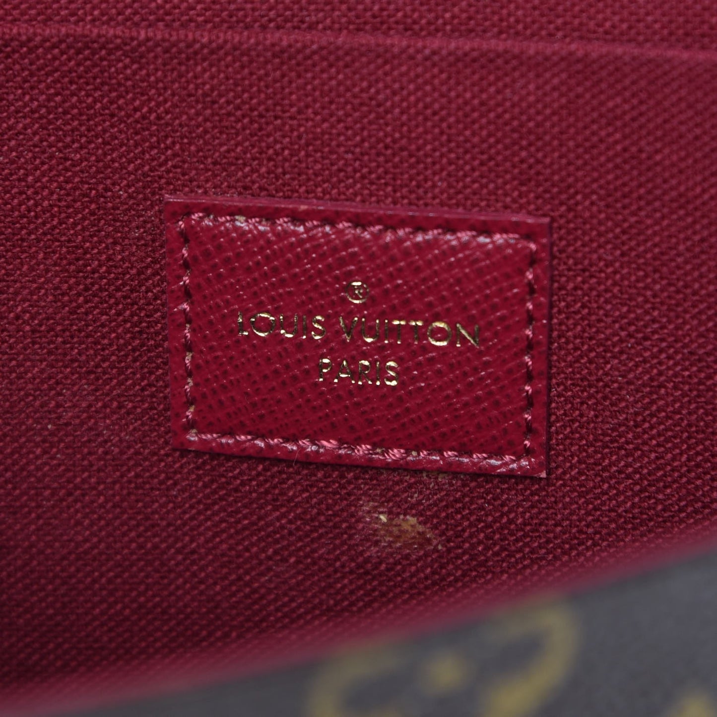 Monogram Pochette Felicie Chain Wallet Fuchsia