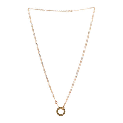 Cartier 18K Yellow Gold 2 Diamond LOVE Necklace 3 of 8