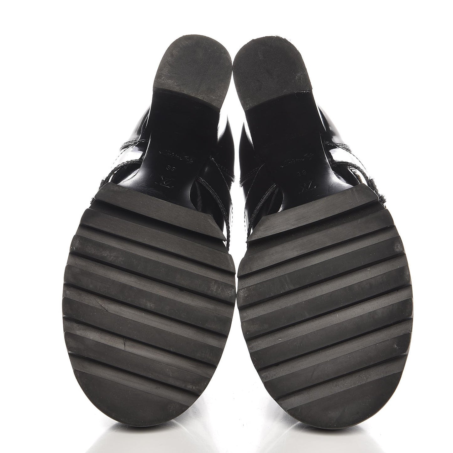 Patent Calfskin Star Trail Ankle Boots 39 Black