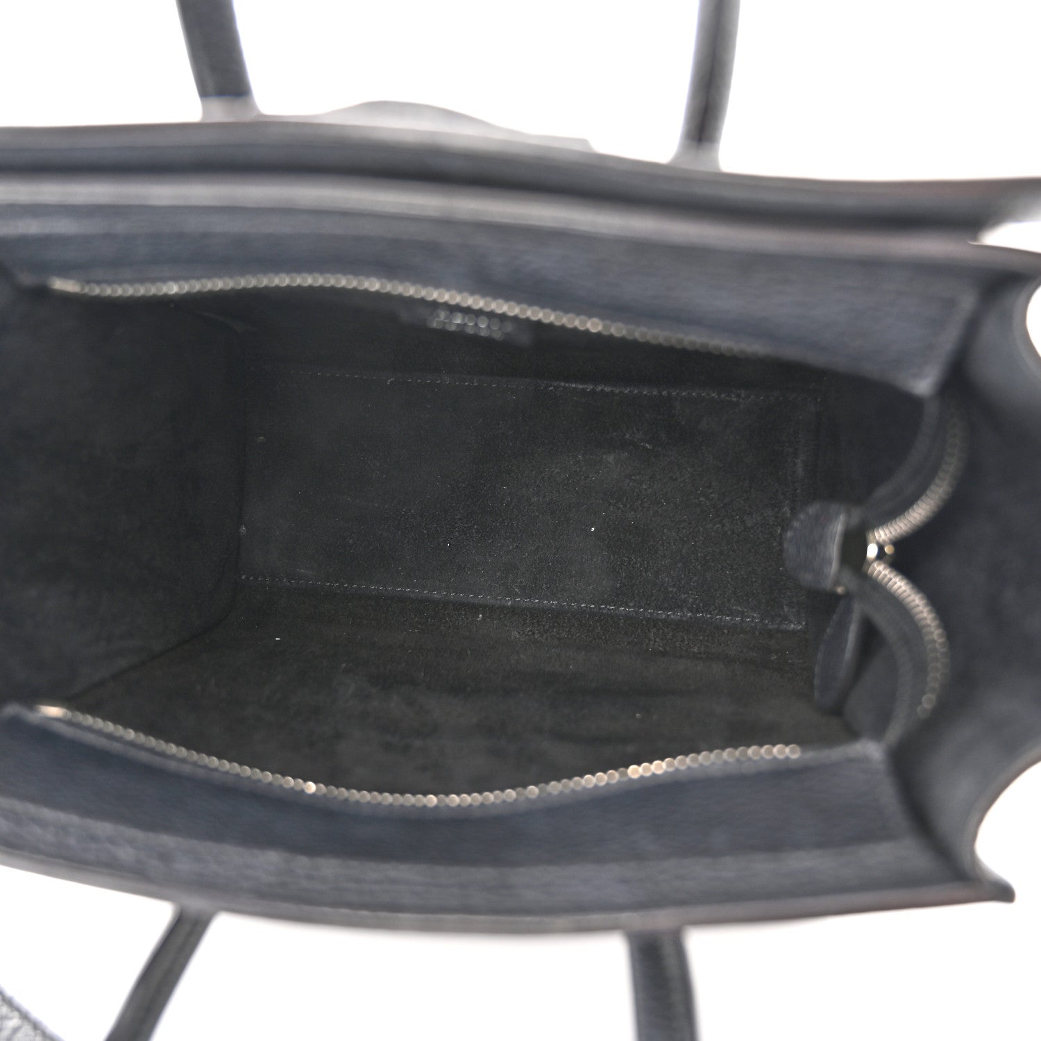 Celine Drummed Calfskin Nano Luggage Black 5 of 13