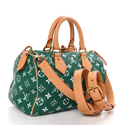 Louis Vuitton Calfskin Monogram Speedy P9 Bandouliere 25 Green 2 of 11