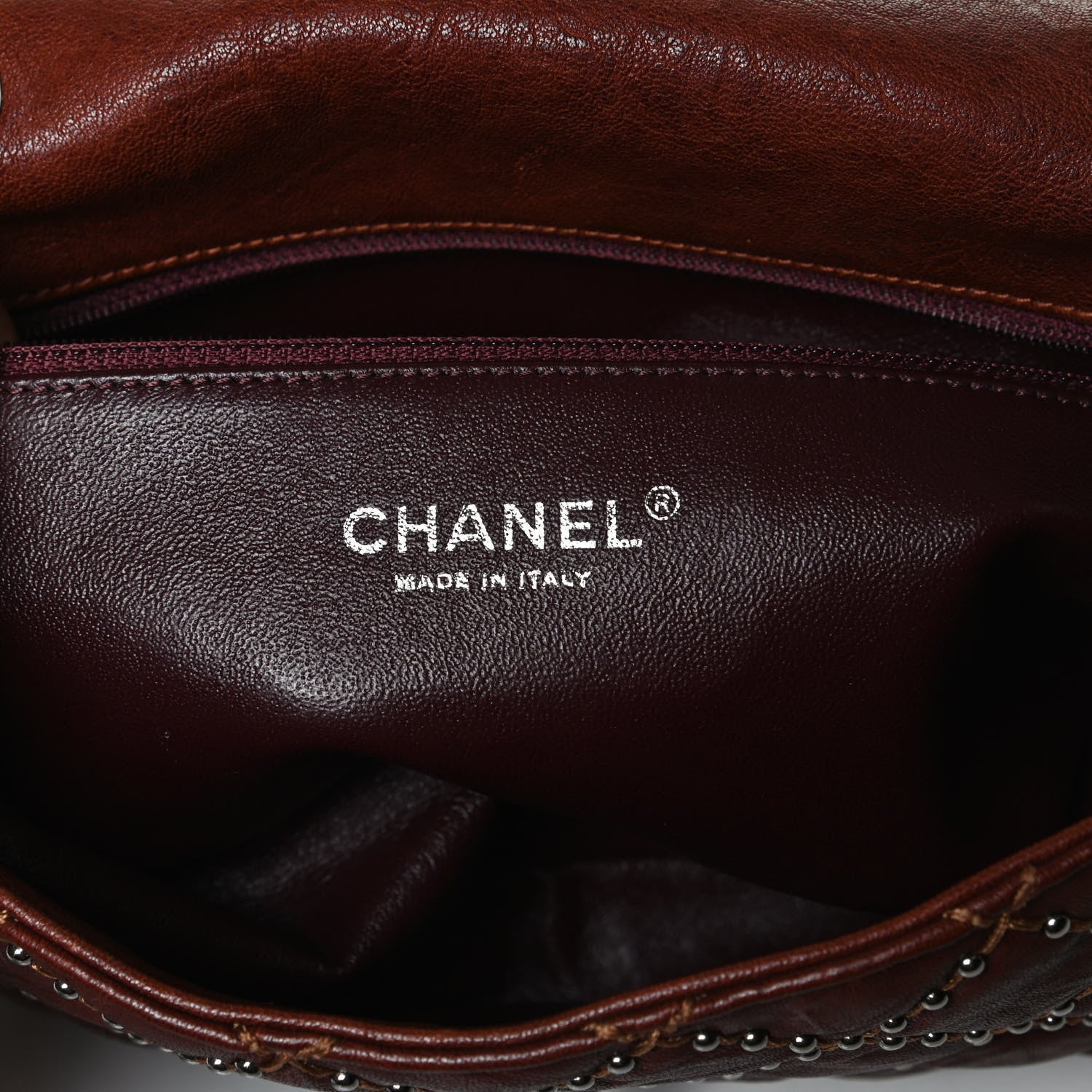 Chanel Studded Calfskin Lambskin Paris Dallas Flap Brown 6 of 15