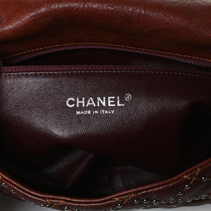 Chanel Studded Calfskin Lambskin Paris Dallas Flap Brown 6 of 15