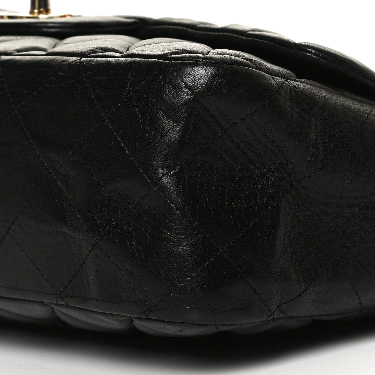Chanel Lambskin Quilted Jumbo Single Flap Black 10 of 10