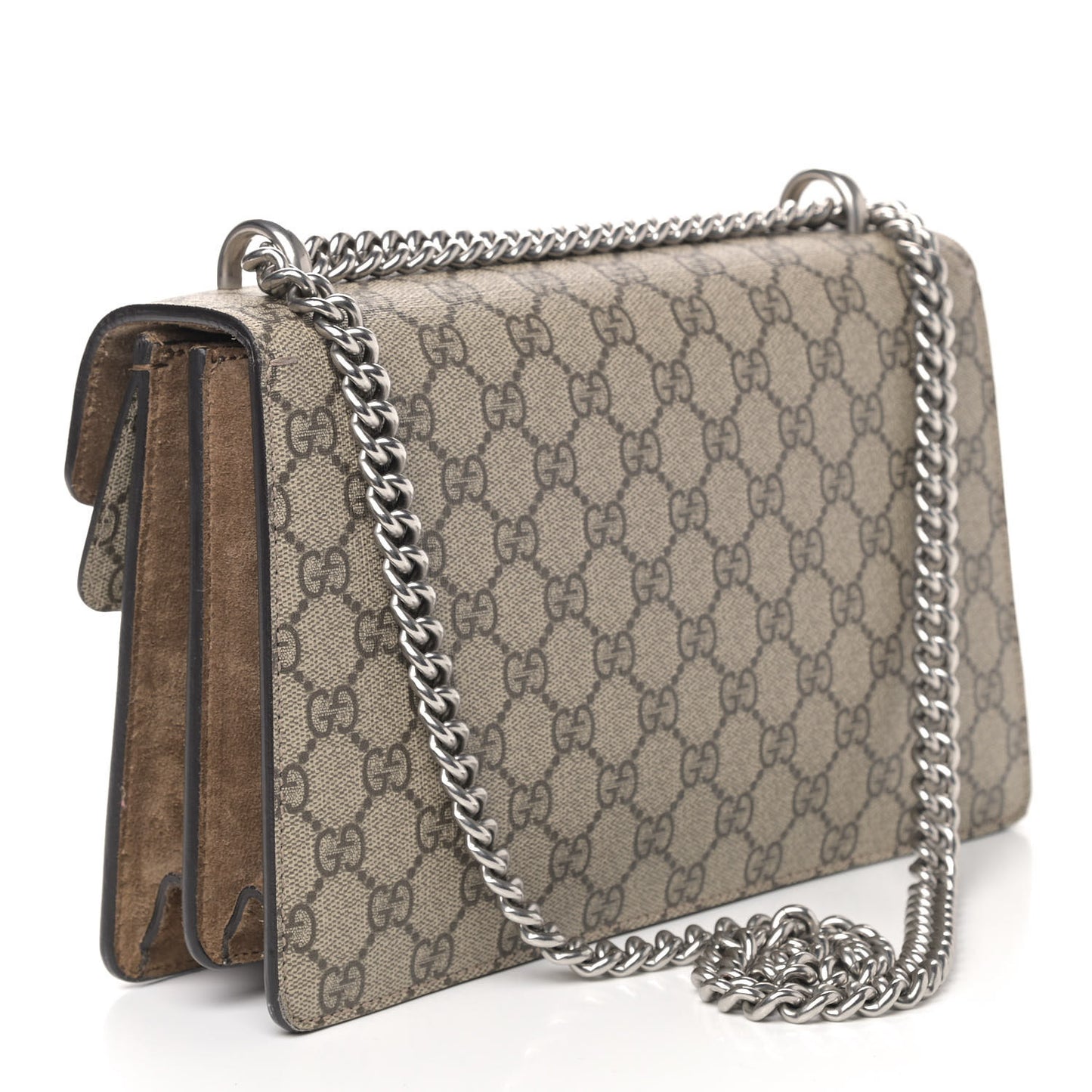 GG Supreme Monogram Small Dionysus Shoulder Bag Taupe