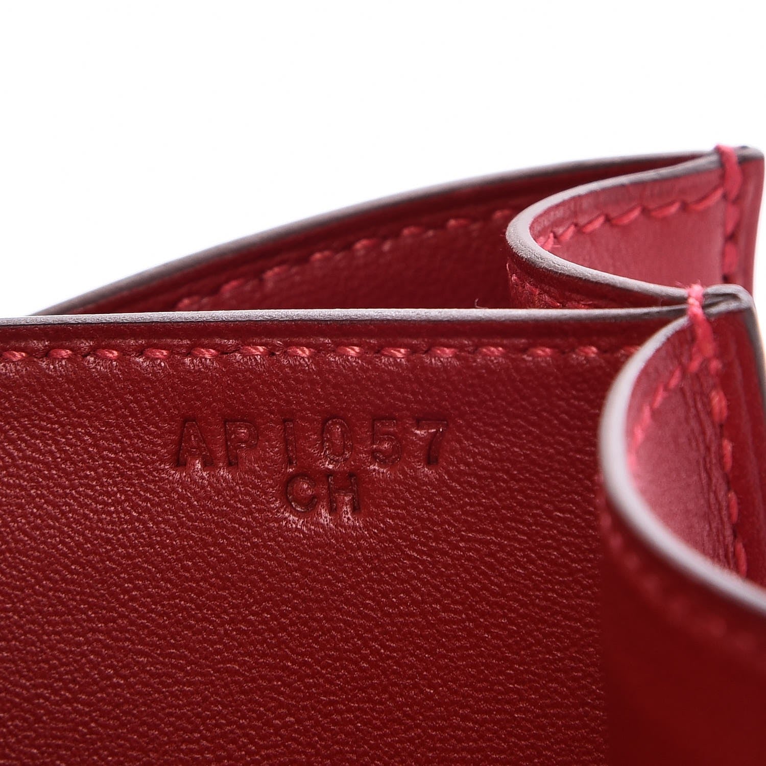 Hermes Tadelakt Constance 24 Rouge Vif 8 of 9