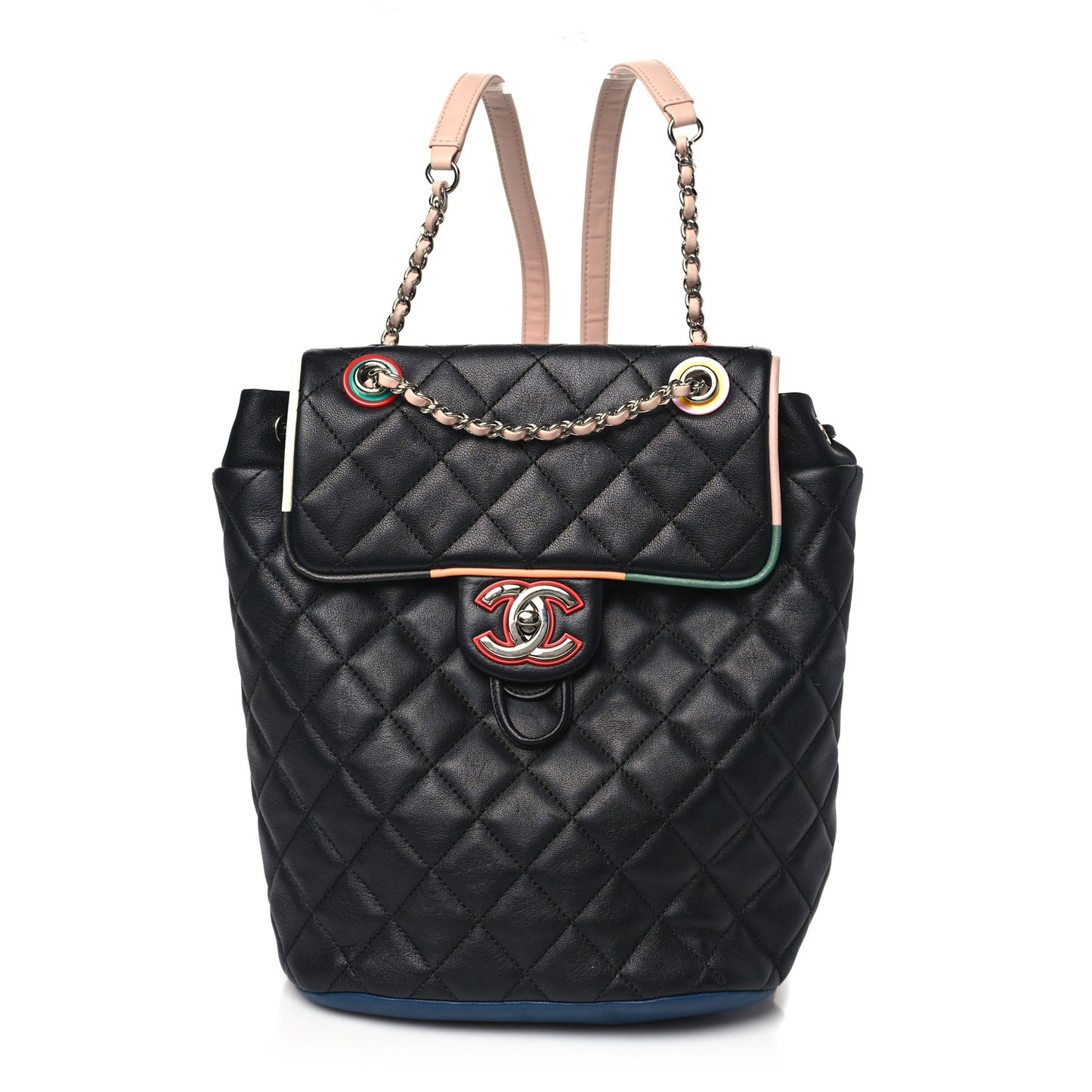 Lambskin Quilted Small Cuba Urban Spirit Backpack Black