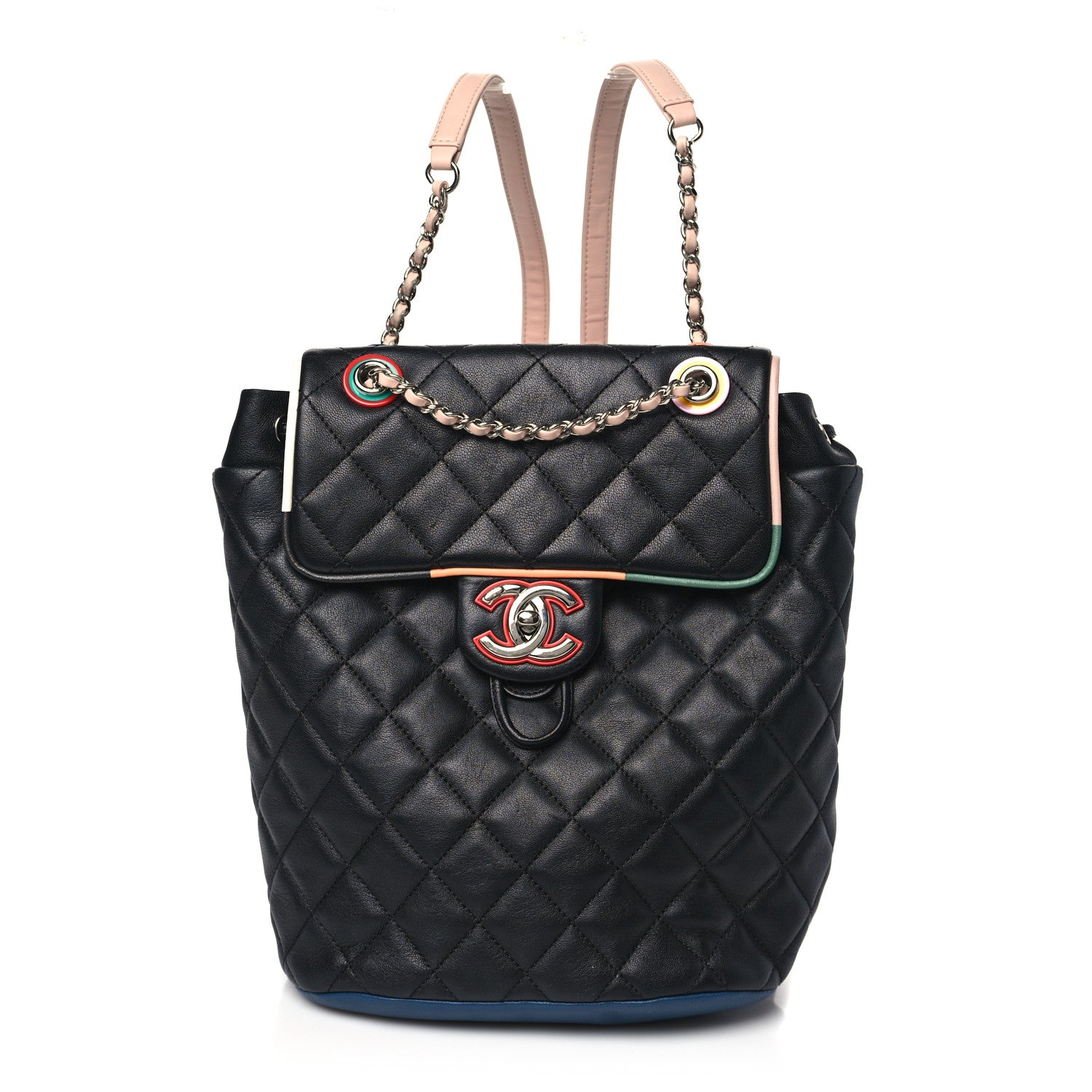 Chanel Lambskin Quilted Small Cuba Urban Spirit Backpack Black 1 of 11