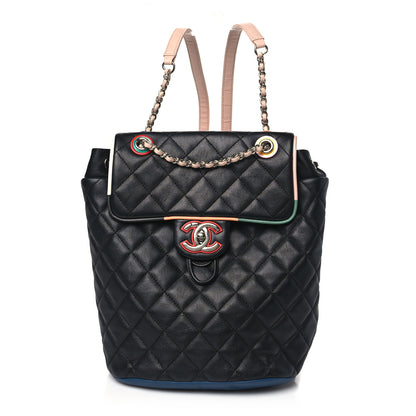 Chanel Lambskin Quilted Small Cuba Urban Spirit Backpack Black 1 of 11