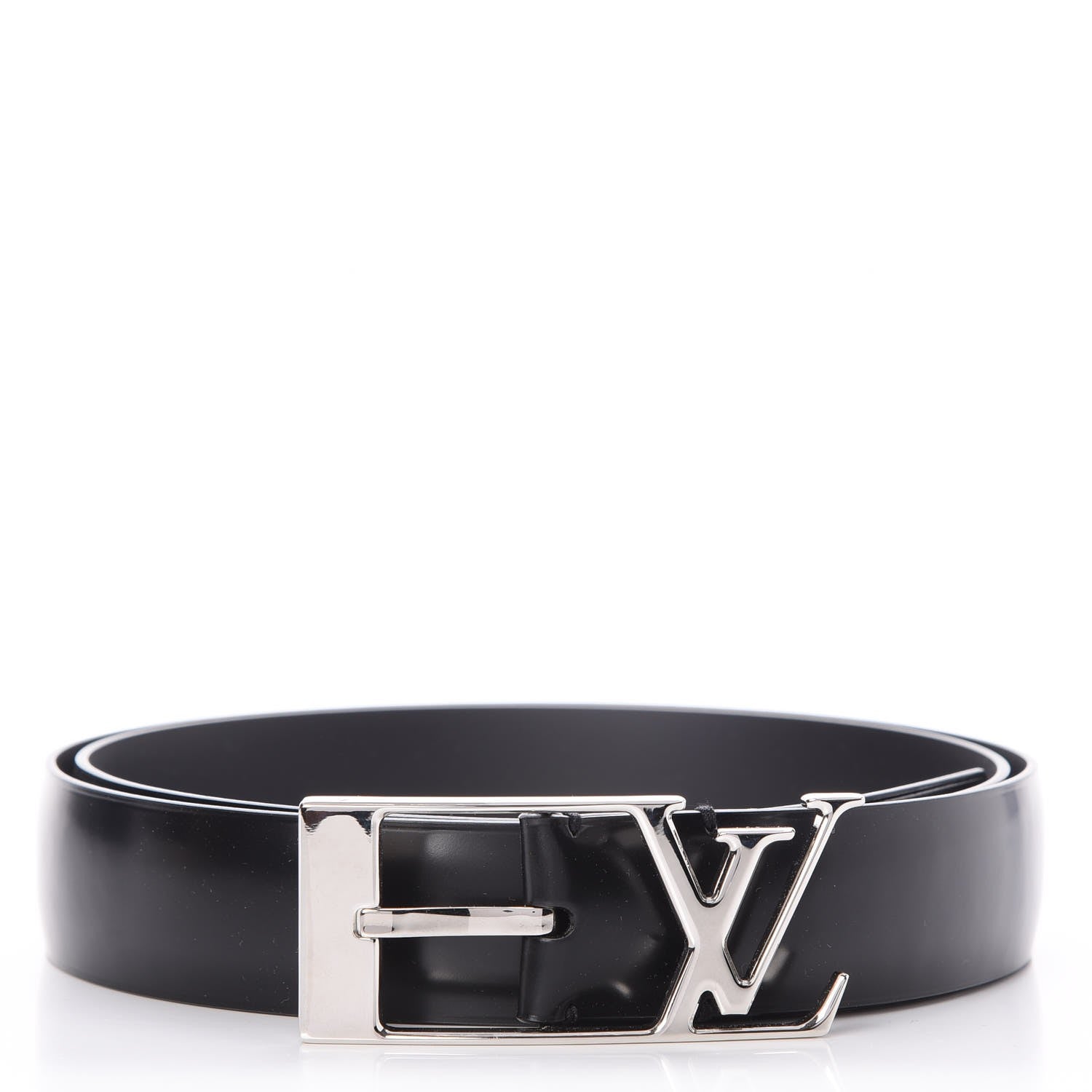 Louis Vuitton Calfskin 30mm Neogram LV Belt 90 36 Black 1 of 9