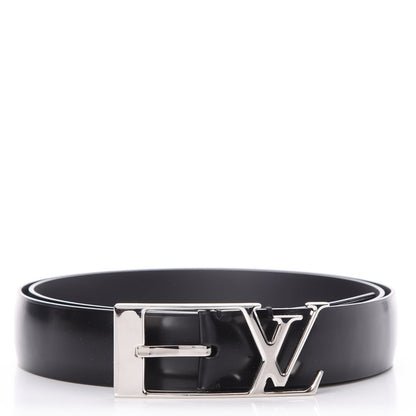 Louis Vuitton Calfskin 30mm Neogram LV Belt 90 36 Black 1 of 9