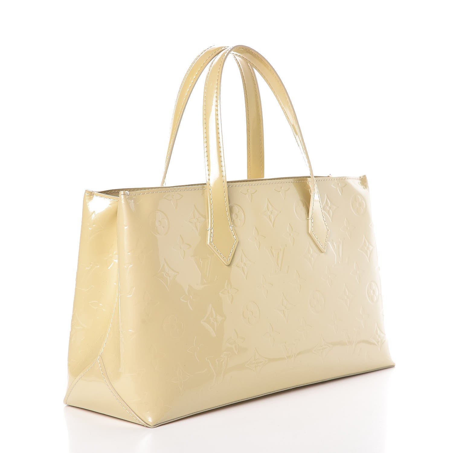 Louis Vuitton Vernis Wilshire PM Blanc Corail 3 of 13