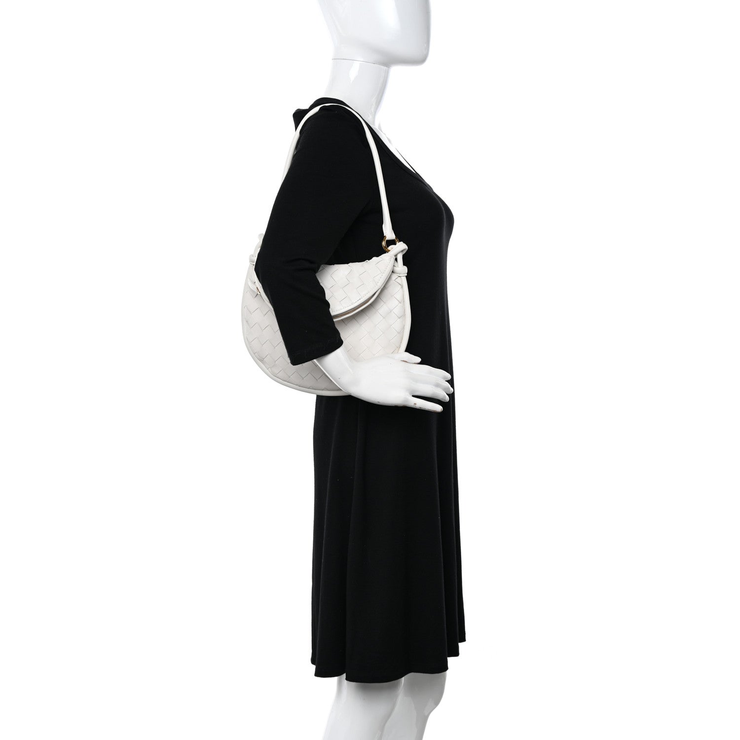 Bottega Veneta Nappa Intrecciato Small Gemelli White 2 of 14