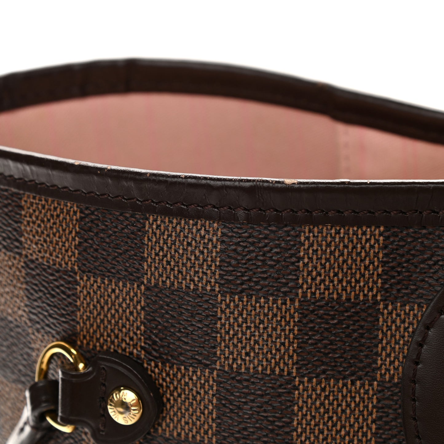 Damier Ebene Neo Neverfull MM Rose Ballerine