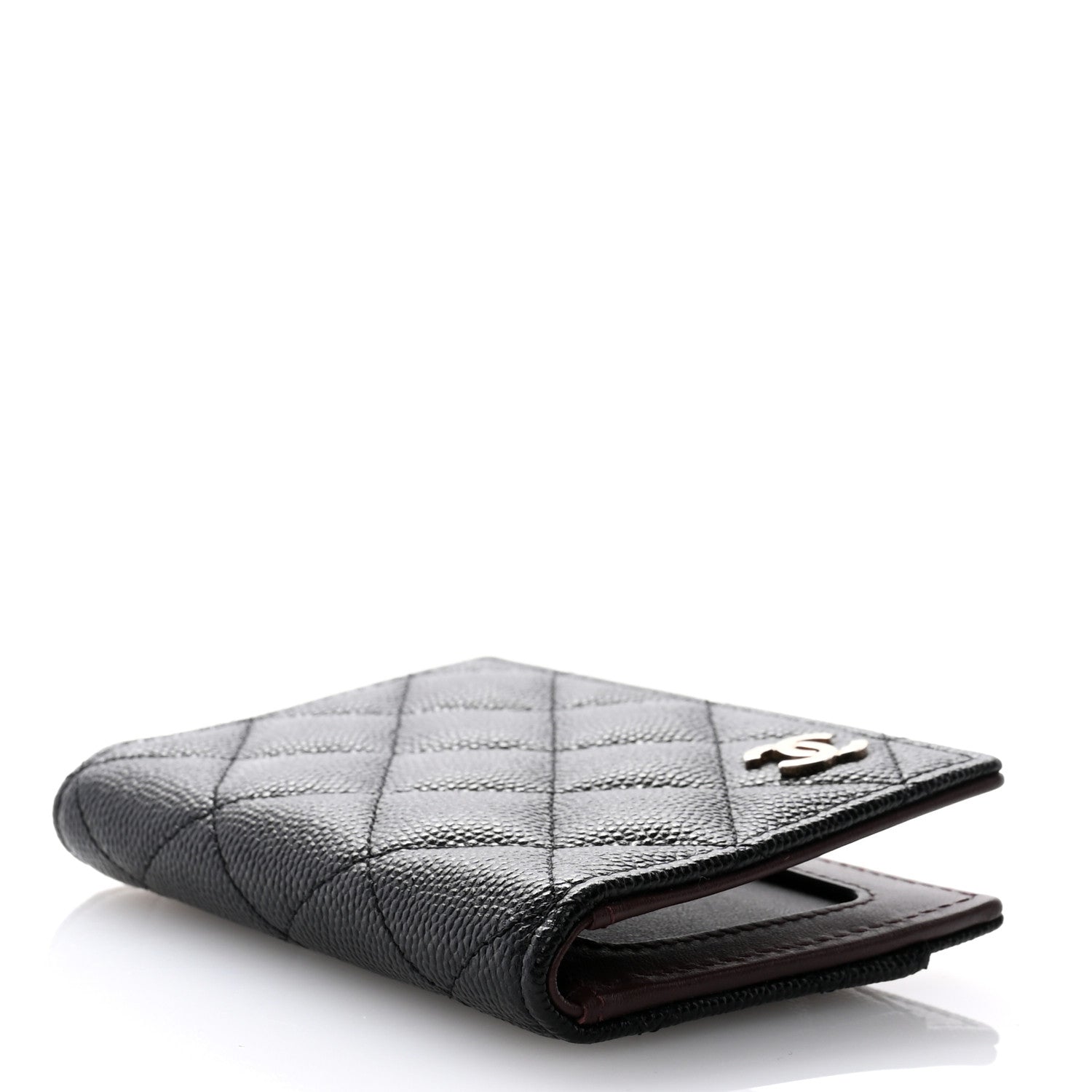 Chanel Caviar Quilted Card Holder Wallet Black 4 of 9