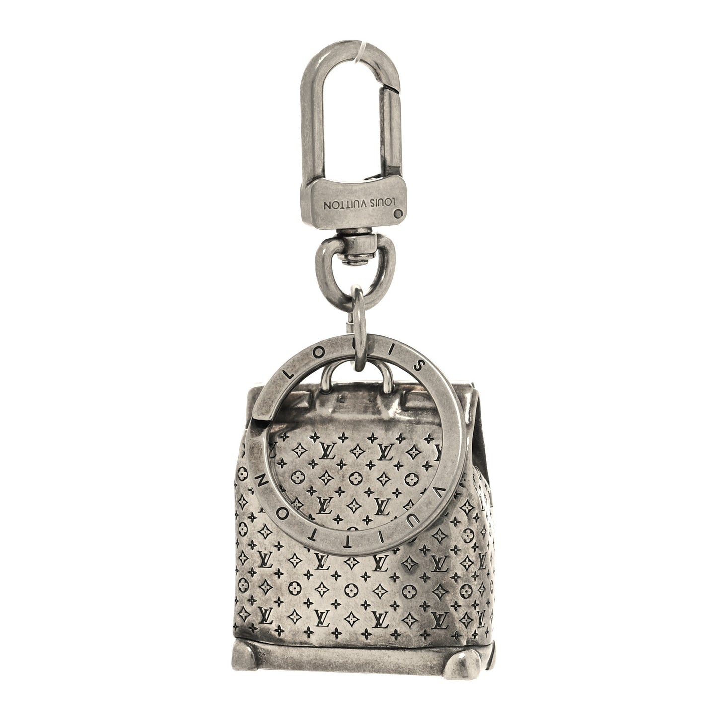 Metal Steamer Bag Charm Key Holder