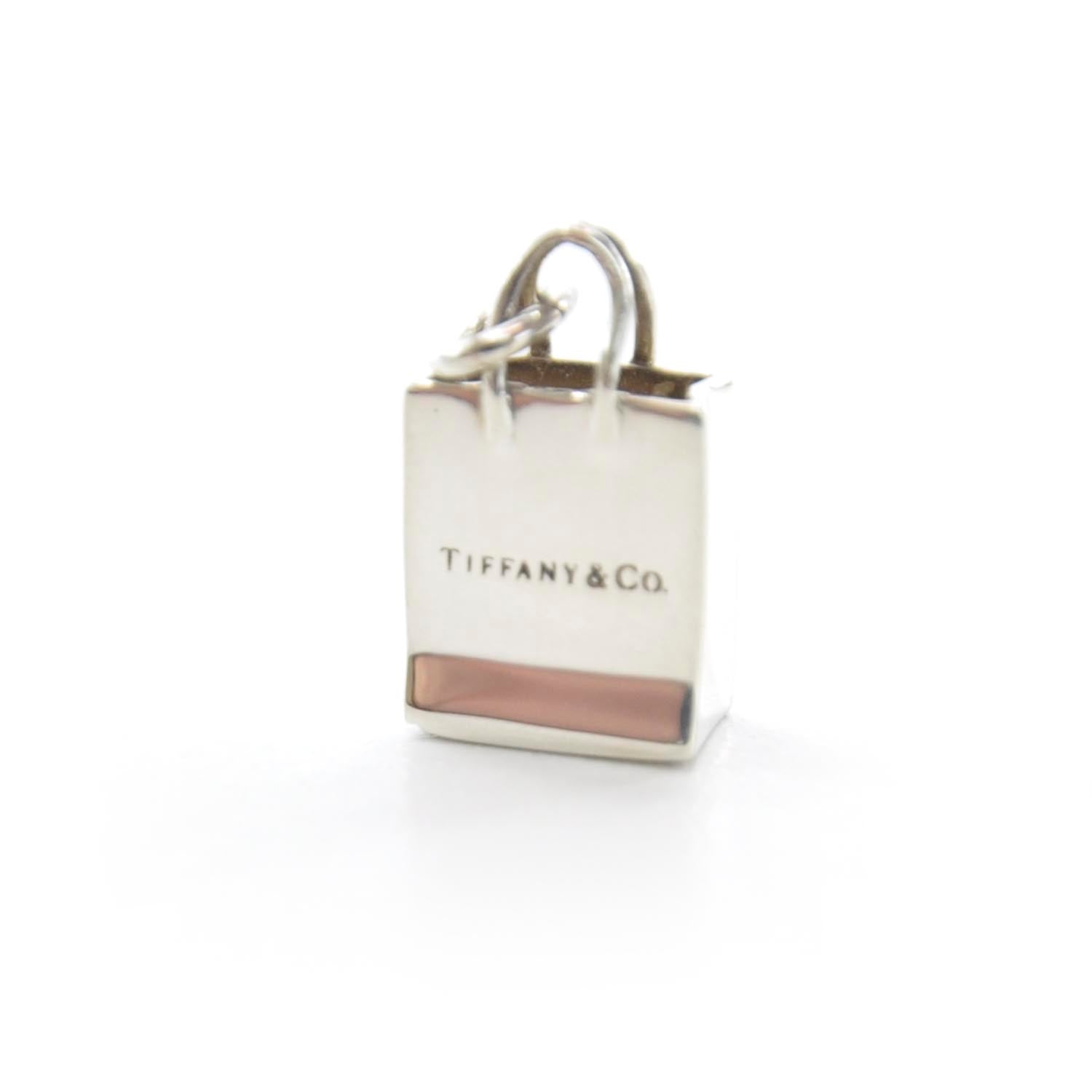 Tiffany Sterling Silver Shopping Bag Charm 1 of 4
