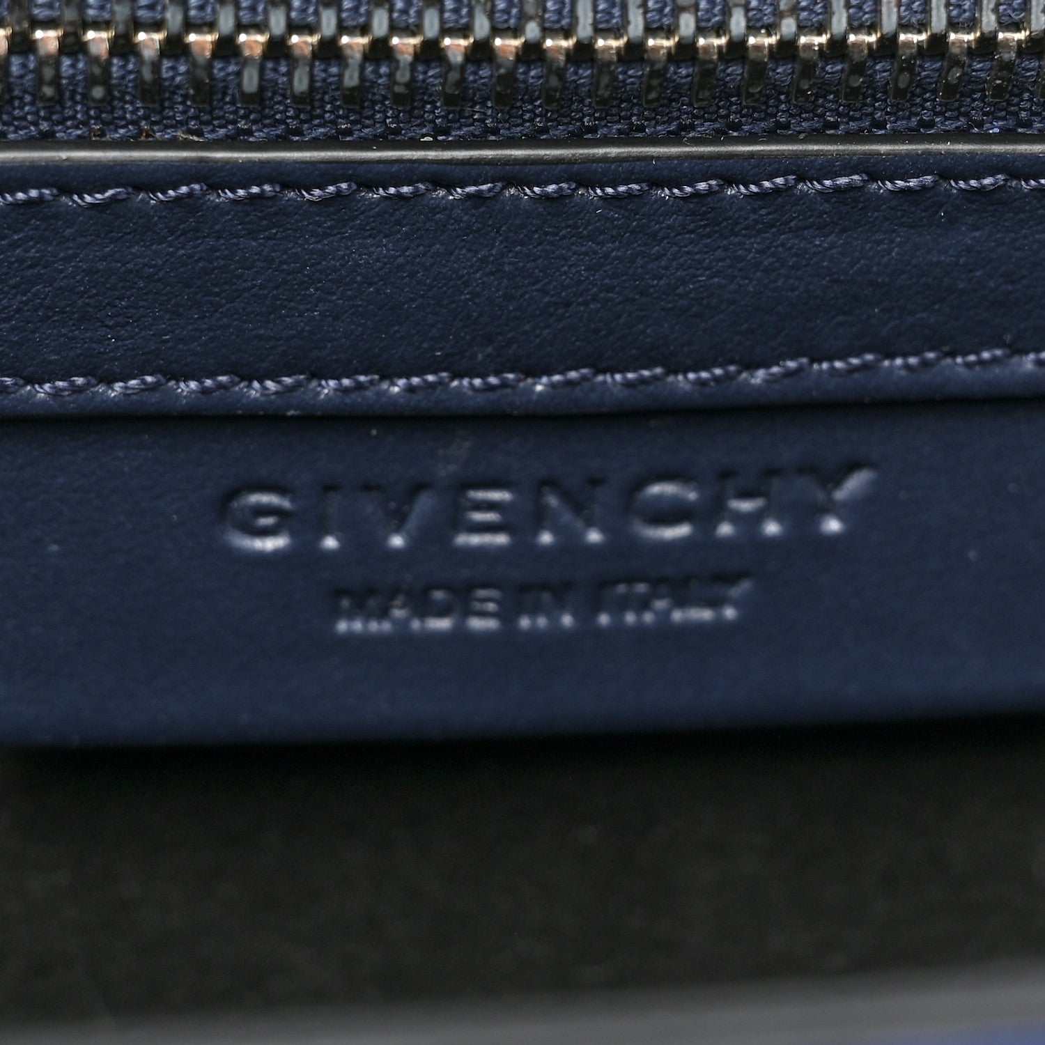 Givenchy Calfskin Mini Pandora Box Logo Strap Crossbody Bag Moroccan Blue 6 of 9