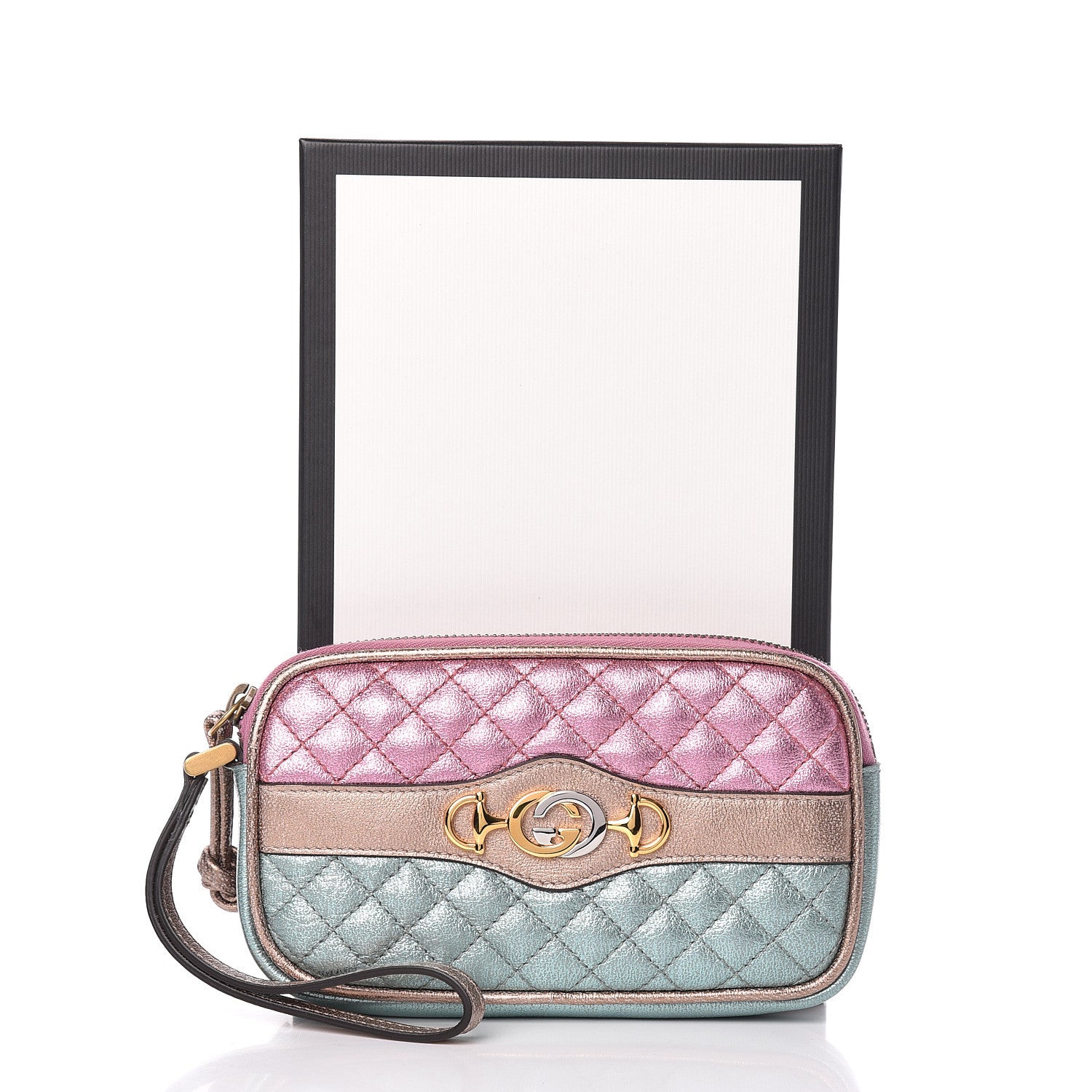 Gucci Laminated Nappa Trapuntata Zumi iPhone Case Rosa Lago Rame 10 of 10