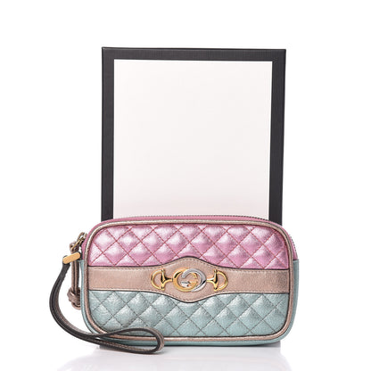 Gucci Laminated Nappa Trapuntata Zumi iPhone Case Rosa Lago Rame 10 of 10