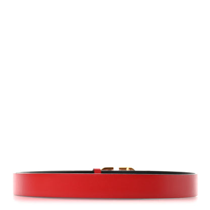 Valentino Garavani Glossy Calfskin VLogo Reversible 30mm Belt 70 28 Black Rouge Pur 4 of 8