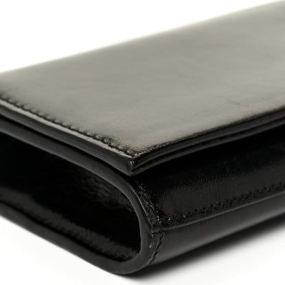 Saint Laurent Calfskin Fetiche Long Clutch Black 8 of 20