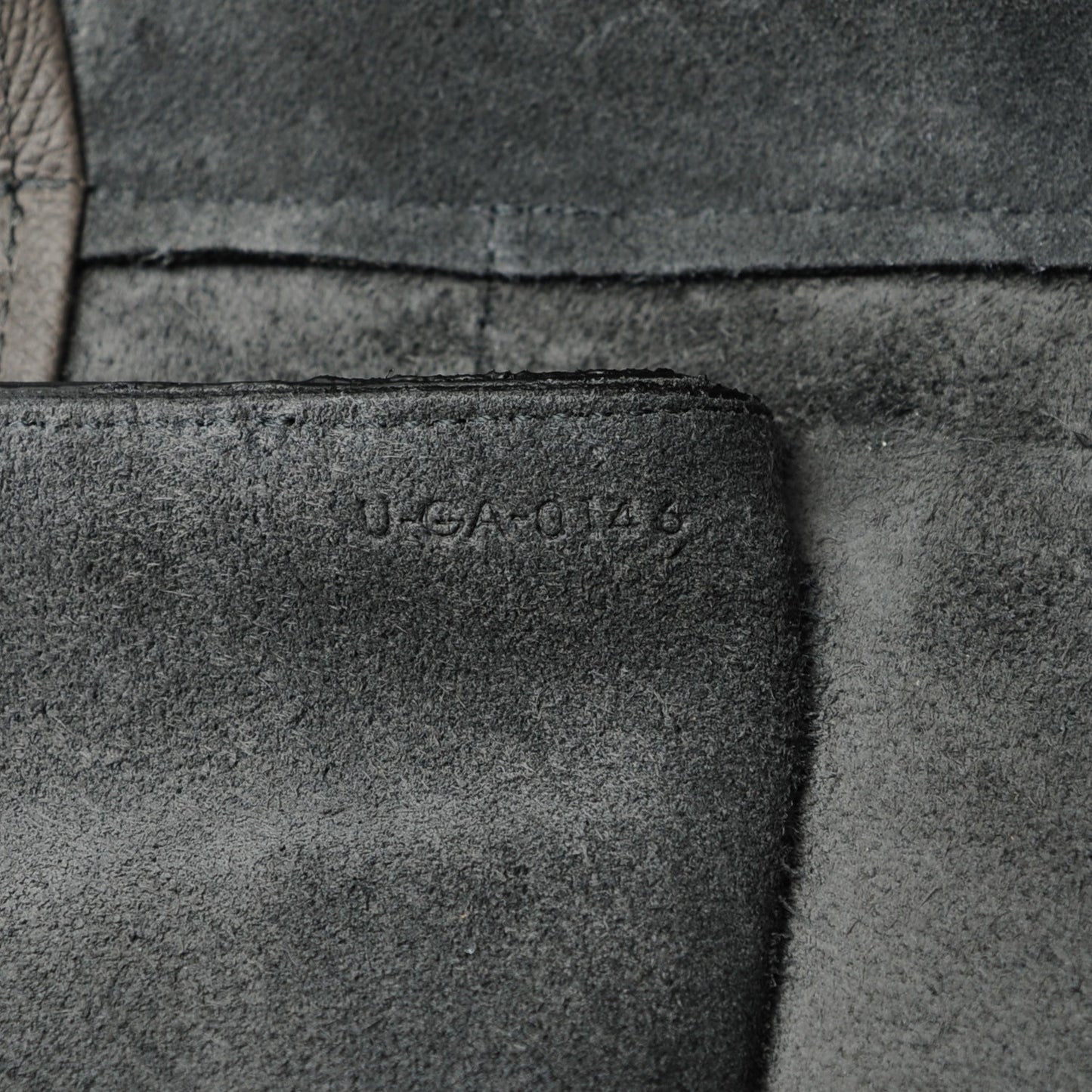 Grained Calfskin Mini Belt Bag Grey