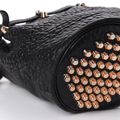 Alexander Wang Pebbled Lambskin Diego Bucket Black Rose Gold Hardware 7 of 10
