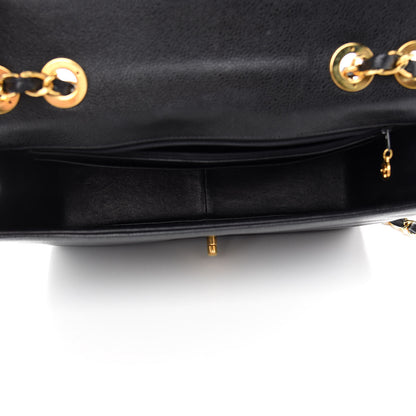 Chanel Caviar Horizontal Quilted Jumbo Single Flap Black 5 of 13