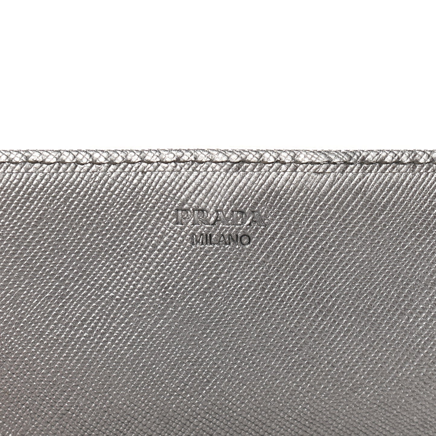 Saffiano Metal Oro Chain Wallet Cromo