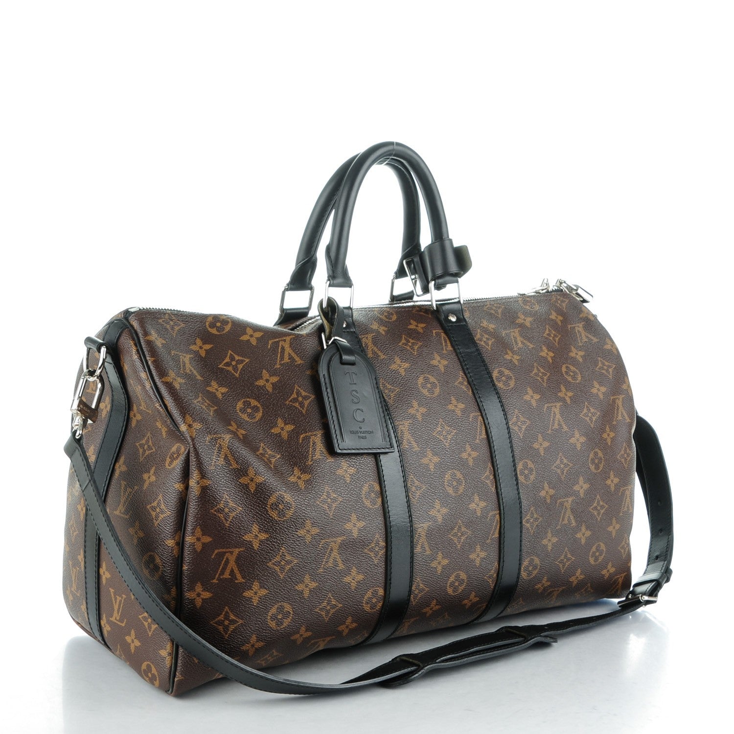 Louis Vuitton Monogram Macassar Keepall Bandouliere 45 3 of 8