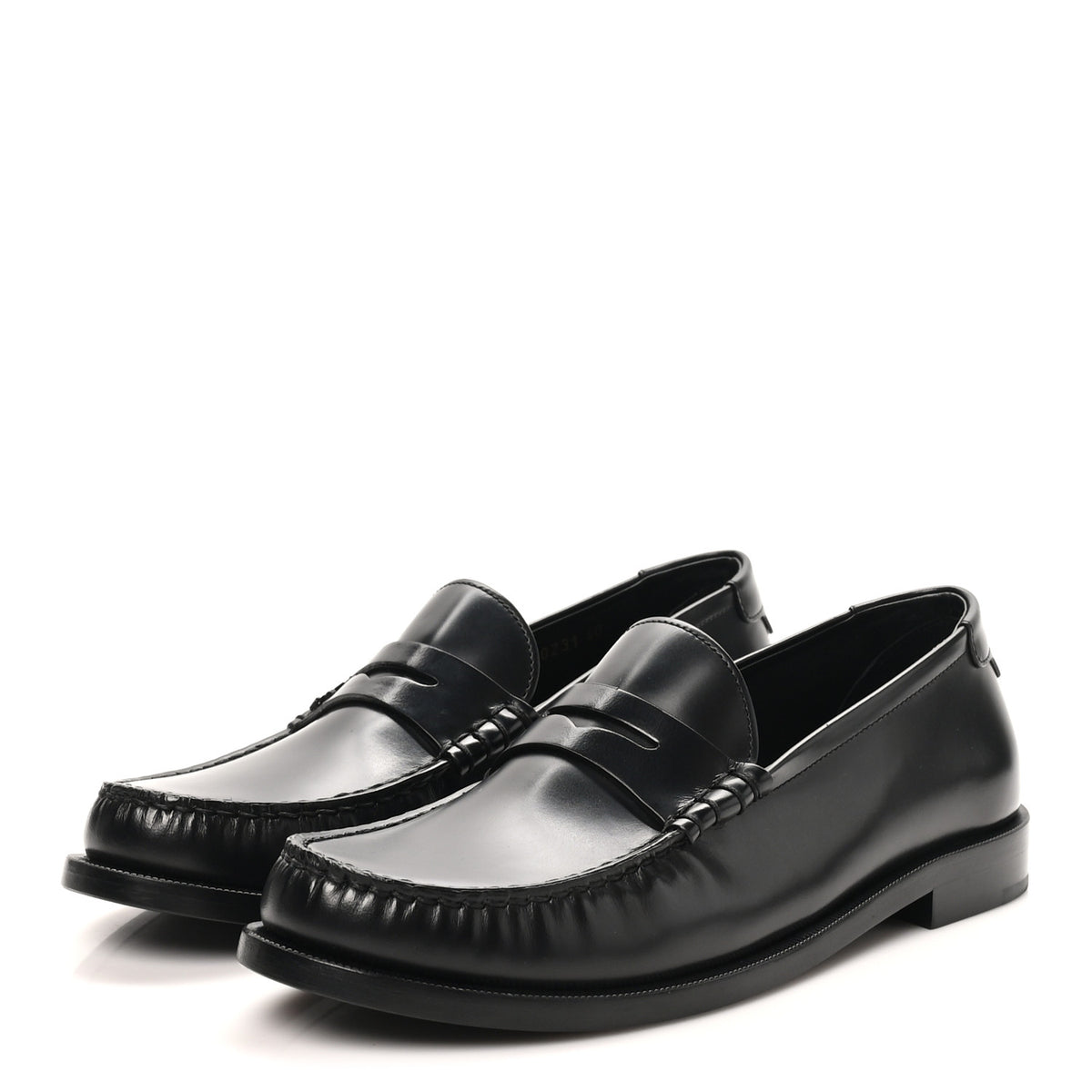 Magnum Lux Calfskin Mens Le Loafer 15 Moccassins 40 Black