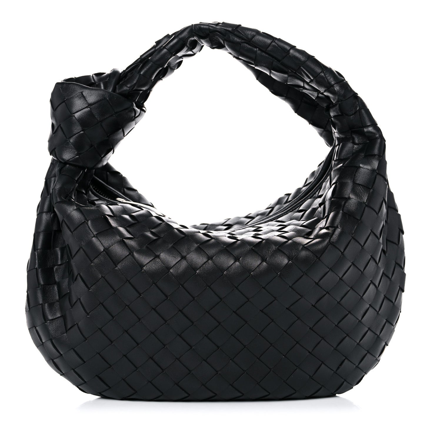 Nappa Intrecciato Teen Jodie Hobo Black