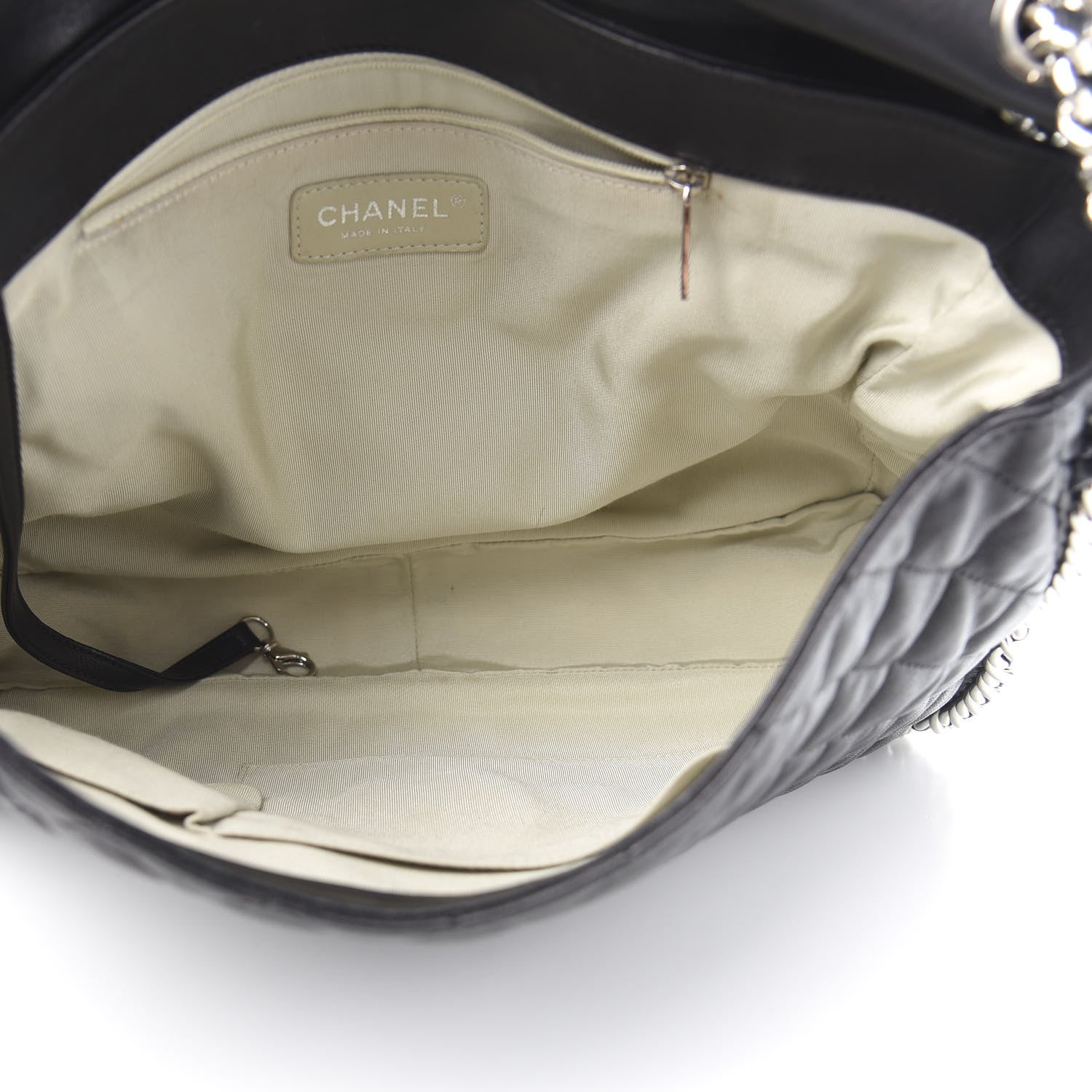 Chanel Washed Lambskin Quilted Maxi Chain Around Flap Black 5 of 12