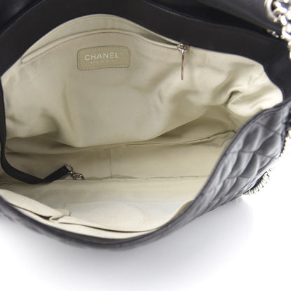 Chanel Washed Lambskin Quilted Maxi Chain Around Flap Black 5 of 12